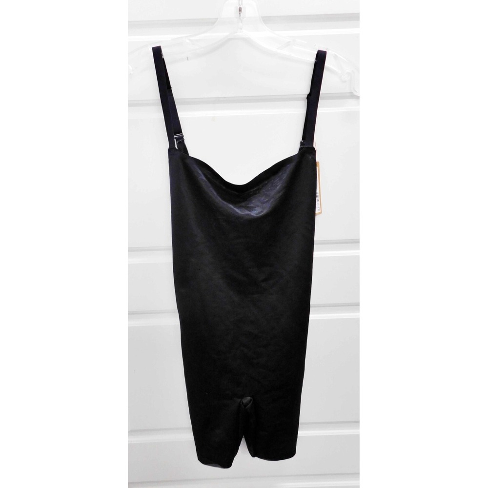 NEW Skims Barely There Shapewear Mid Thigh Bodysuit Onyx sz S